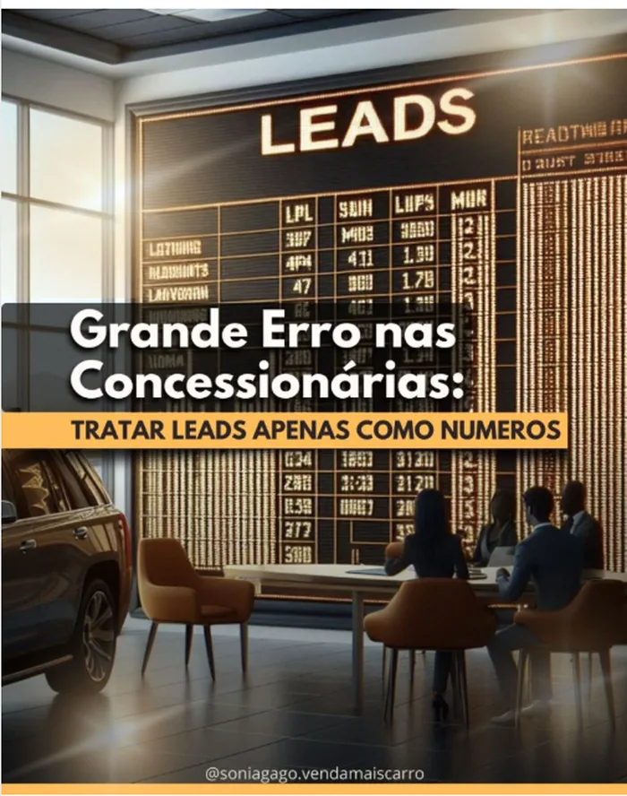 Post no LinkedIn: O grande erro das concessionárias — tratar leads apenas como números